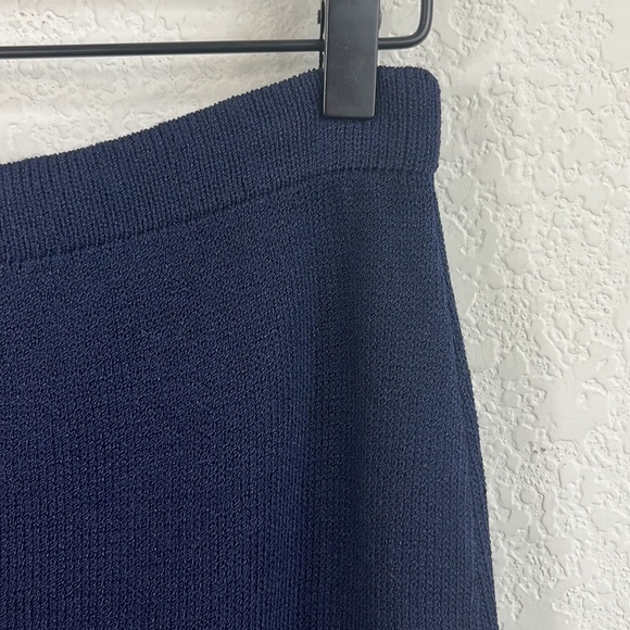 St John Cruise 04 Santana Knit Pencil Skirt Slit Rivets Eyelets - Picture 4 of 8